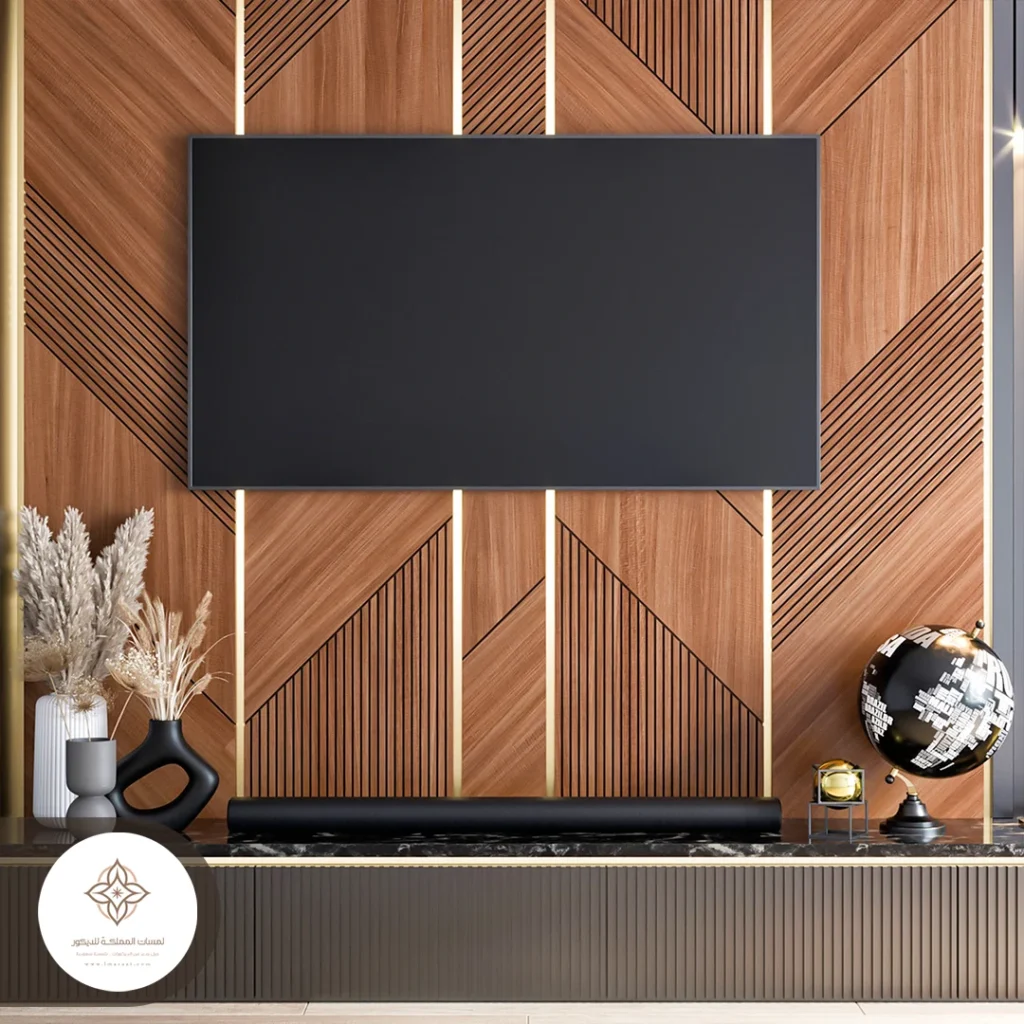 ديكور تلفزيون خشب القطيف