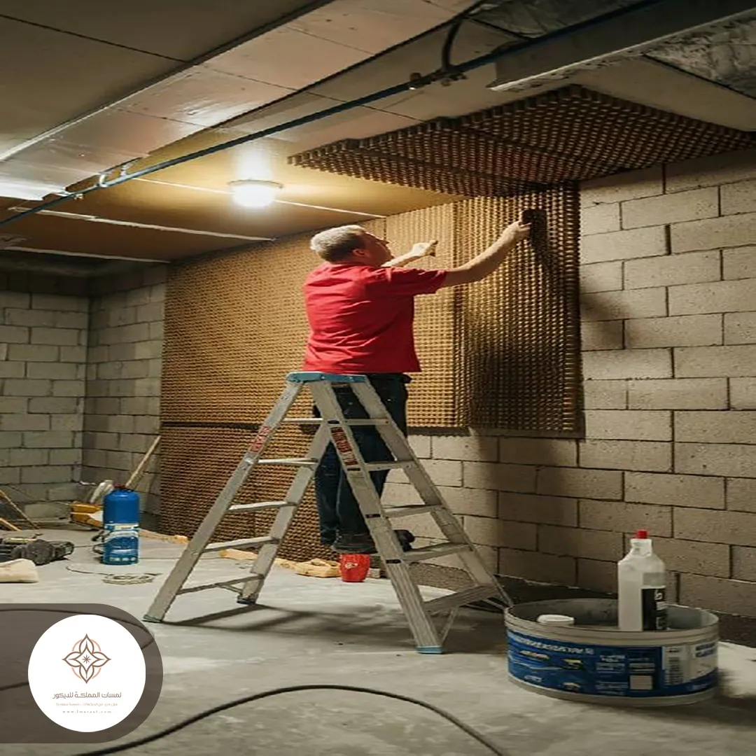 عازل صوت للغرف بعد البناء الاحساء