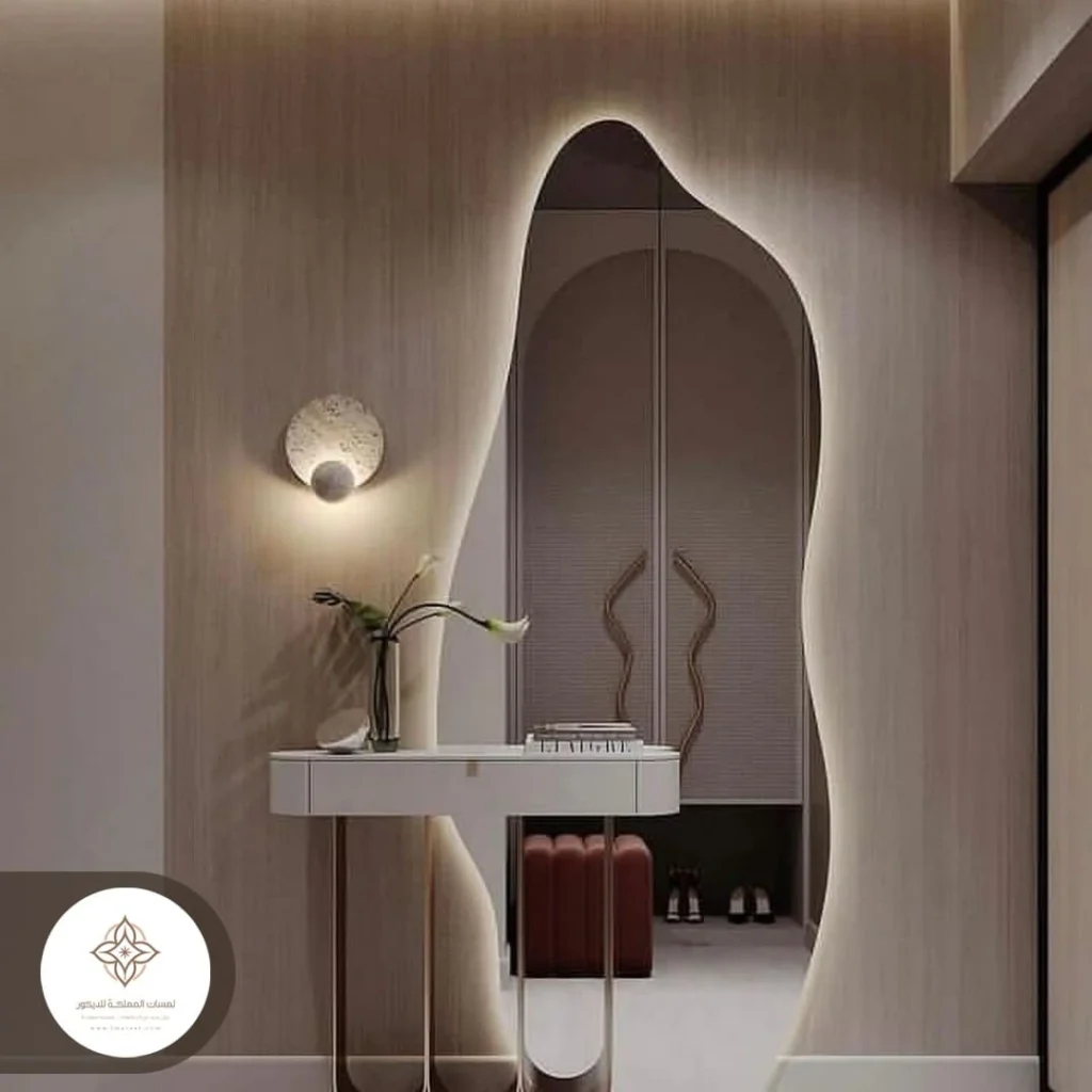 ديكور مرايا غرف نوم رأس تنورة
