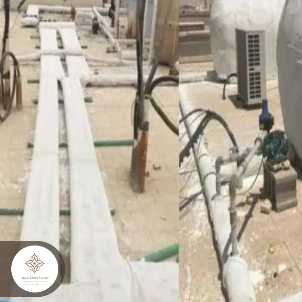 عزل مواسير السطح رأس تنورة